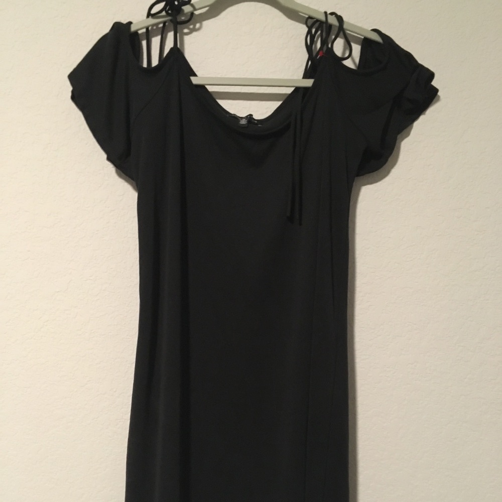 Black mini dress